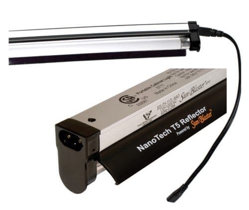  Equipement d’éclairage T5 avec reflecteur et ampoule 120 cm